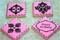 Monogram Oval Cake and Cookie Stencil Set of Three | C072 by Designer Stencils | Cake Decorating Tools | Baking Stencils for Royal Icing, Airbrush, Dusting Powder | Reusable Plastic Food Grade Stencil for Cakes & Cookies | Easy to Use & Clean